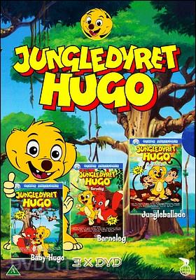 Jungledyret Hugo 3 Dvd Box - Baby Hugo / Barneleg / Jungleballade - VideoLa...