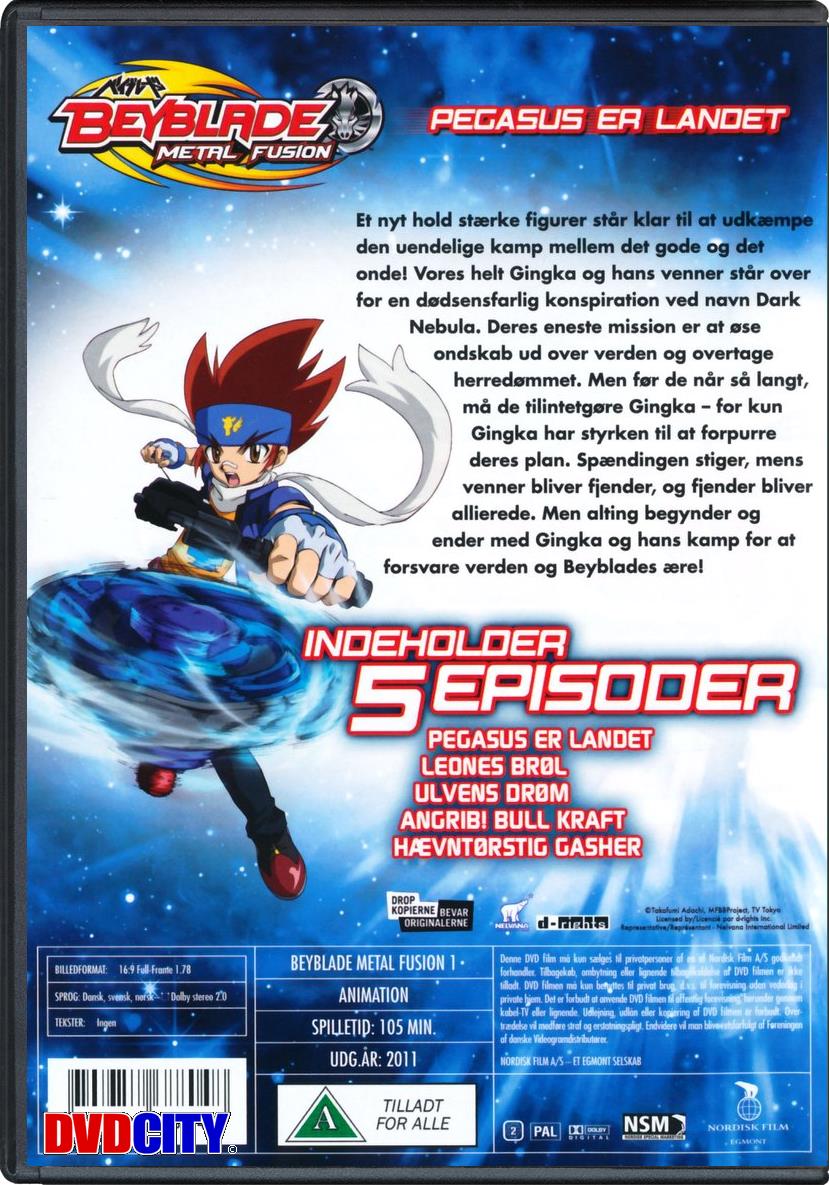 Beyblade - Metal Fusion 1: Pegasus Er (2011) - VideoLand.dk